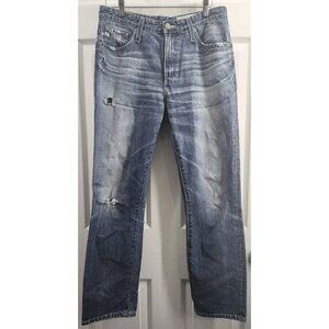 Adriano Goldschmied Isabelle High-Rise Straight Crop Distressed 27